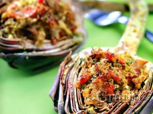 Артишоки, фаршированные ветчиной