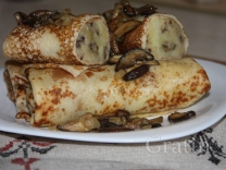 Блины с картошкой и грибами Блины с картошкой и грибами