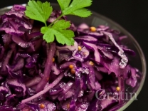 Салат из краснокочанной капусты с говядиной Салат из краснокочанной капусты с говядиной